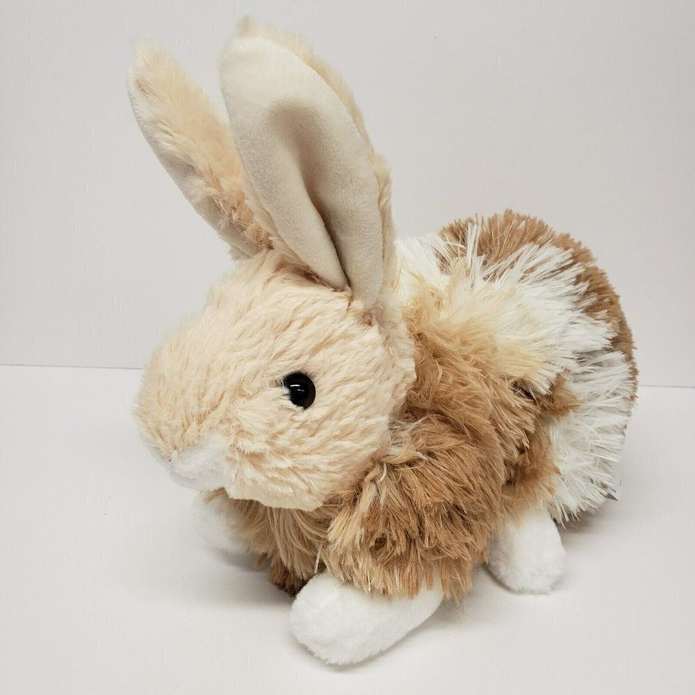 Walmart 12" Brown White Bunny Rabbit Stuffed Animal Plush